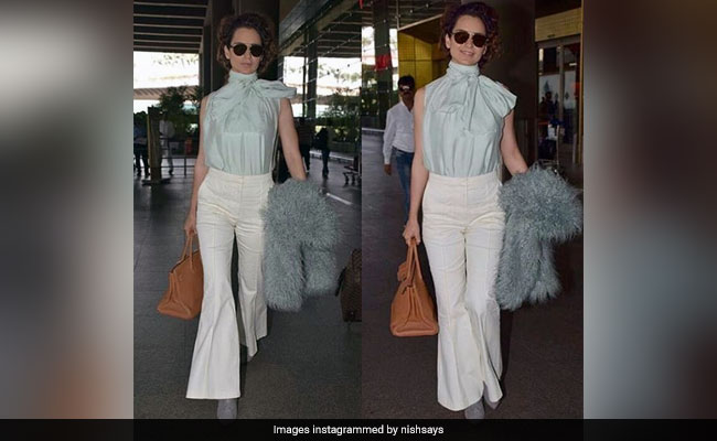 Trust Kangana Ranaut To Look Like A Diva Even At The Airport