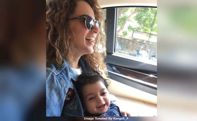 Kangana Ranaut And Nephew Prithvi Raj 'On A Sunshine Day.' See Adorable Pic