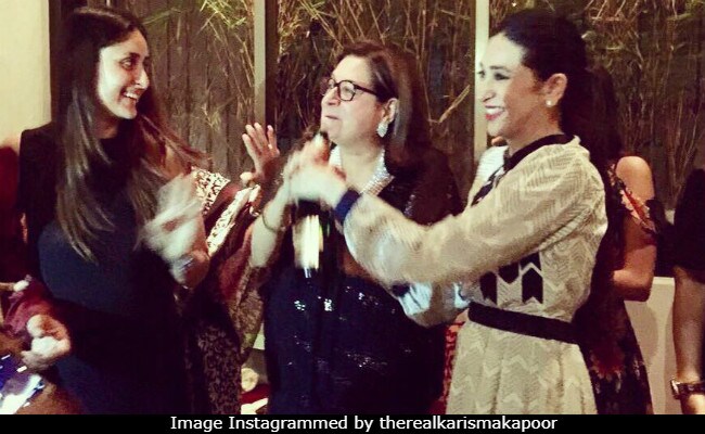 Inside Pic: Kareena And Karisma Kapoor At Babita's Birthday Party