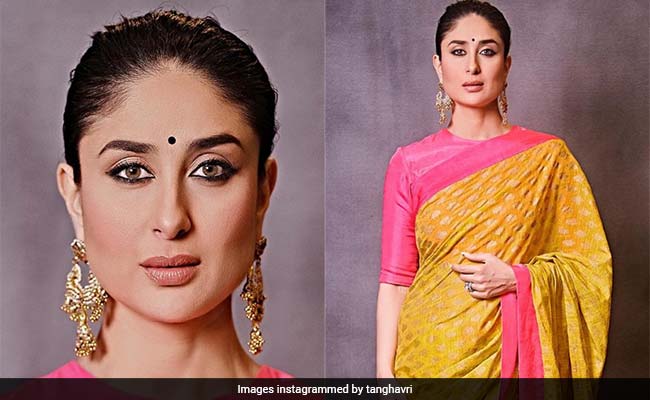 Kareena Kapoor Is A Vision To Behold In A Yellow Masaba Gupta <i>Saree</i>