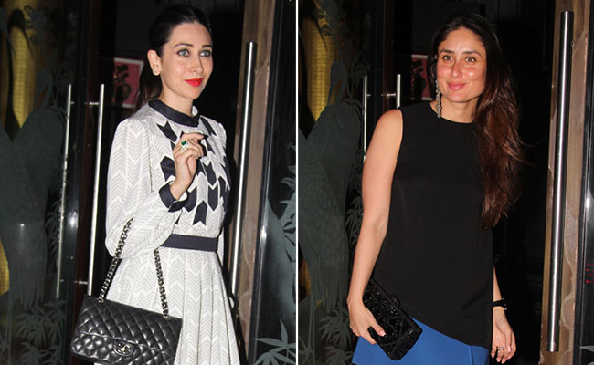Karisma Kapoor Wore Her Favourite Combination To Mom's Party, Kareena Went Edgy