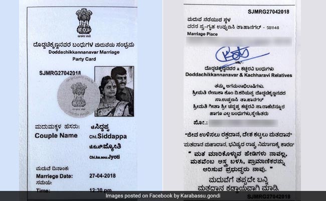 Karnataka Couple's Wedding Cards Look Like Voter IDs. Here's Why