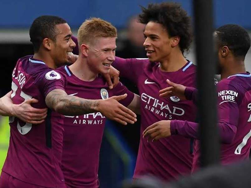 Premier League: Manchester City Down Everton, On Brink Of Title Glory ...