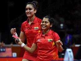 Commonwealth Games 2018: Manika Batra, Mouma Das Claim Silver In Women's Doubles Table Tennis Commonwealth Games 2018: Manika Batra, Mouma Das Claim Silver In Women's Doubles Table Tennis