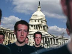 'Fix Fakebook': Activists Plant 100 Life-Size Mark Zuckerberg Cutouts On Capitol Lawn