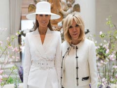 French, American First Ladies View 19th Century Paintings On Museum Outing