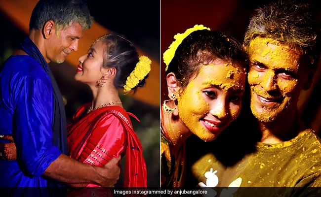 Wedding Album: हल्दी-संगीत से मेहंदी तक, 25 साल छोटी गर्लफ्रेंड को पत्नी बनाने जा रहे मिलिंद सोमन