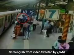 Mumbai Woman Nearly Fell Under Train While Trying To Pick Up Bag
