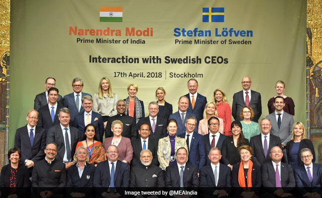 PM Holds Roundtable With Top Swedish CEOs, Asks Them To Invest In India