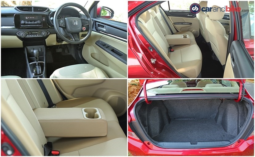 new honda amaze cabin spece