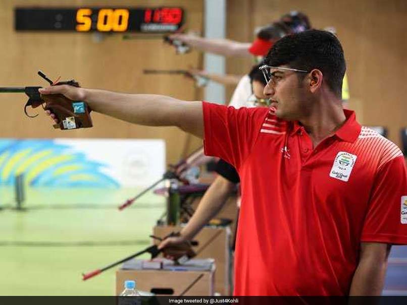 Commonwealth Games 2018: Om Mitharwal Wins Bronze In Men's 50m Pistol