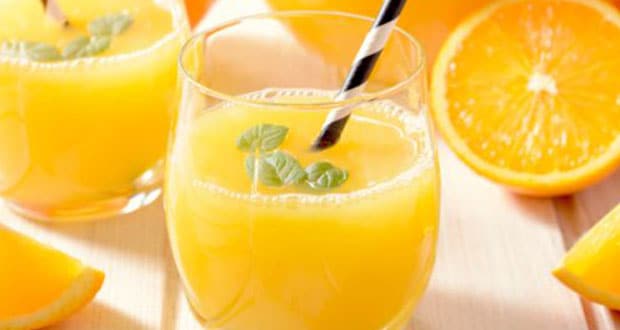 orange and basil juice