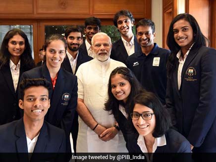 Prime Minister Narendra Modi Meets CWG 2018 Medallists