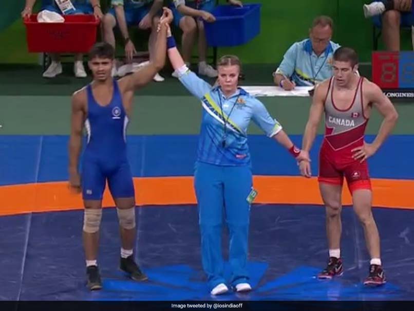 Commonwealth Games 2018: Wrestler Rahul Aware Wins Gold In Mens Freestyle 57kg