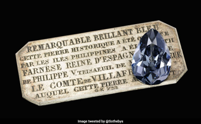 Rare Blue Diamond, Taken From India, Set To Be Auctioned