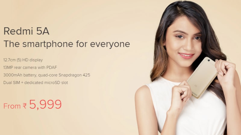 Xiaomi Redmi 5A और Redmi Note 5 को आज खरीदने का मौका