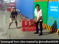 Watch: Sachin Tendulkar Stuns Fans By Joining Them For A Game Of 'Gully' Cricket