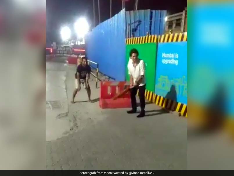 Watch: Sachin Tendulkar Stuns Fans By Joining Them For A Game Of 'Gully' Cricket