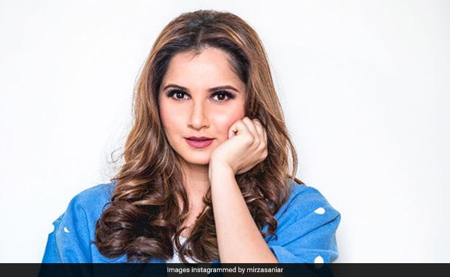 Sania Mirza Looks Cool As A Cucumber In A Blue Polka Dot Jacket