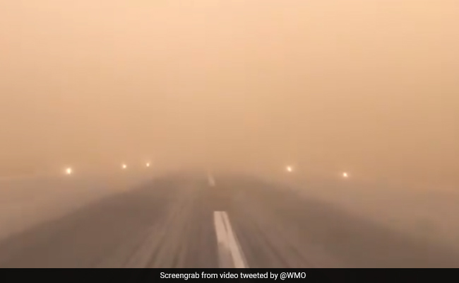 Watch: Runway Barely Visible, Pilot Lands Plane During Sandstorm