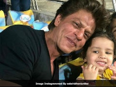 IPL 2018: Shah Rukh Khan Meets Dhoni's Daughter Ziva In Chennai. See Pics