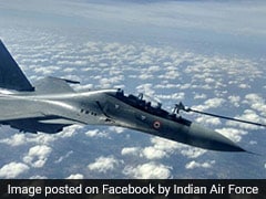 Air Force Sukhoi Fighter Jet Refuel Mid-Air In Big Wargames Exercise