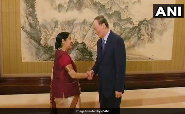 Sushma Swaraj Meets Chinese Vice President Wang Qishan, Discusses India-China Ties