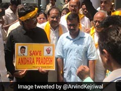 TDP Lawmakers Detained Near PM's Residence, Arvind Kejriwal Visits Them