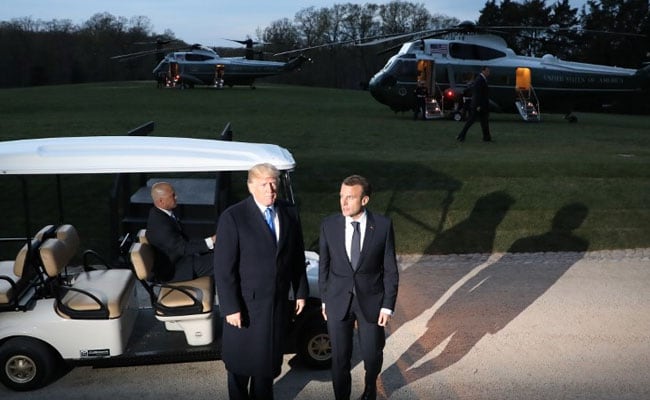Dinner Over, Donald Trump And Emmanuel Macron Get Down To Business