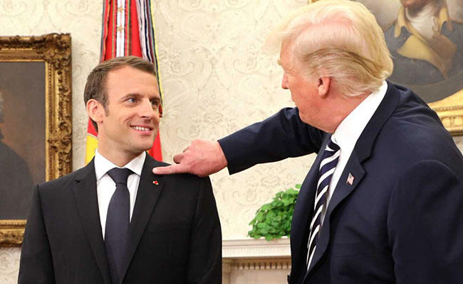 "We Have To Make Him Perfect": Trump's "Dandruff" Diplomacy With Macron