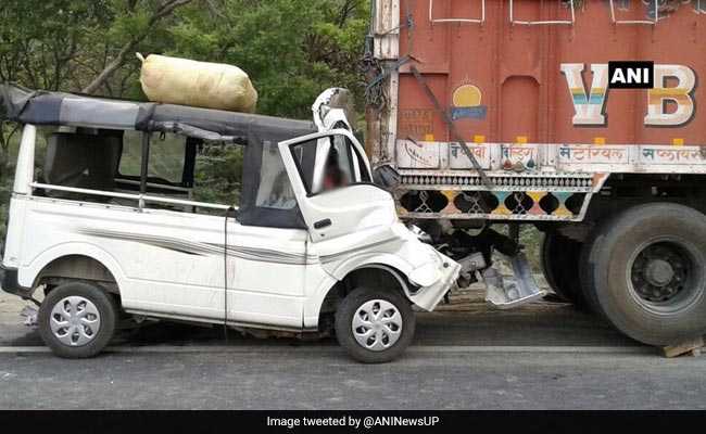 At Least 12 Killed As Mini Van Rams Into Truck On National Highway 24