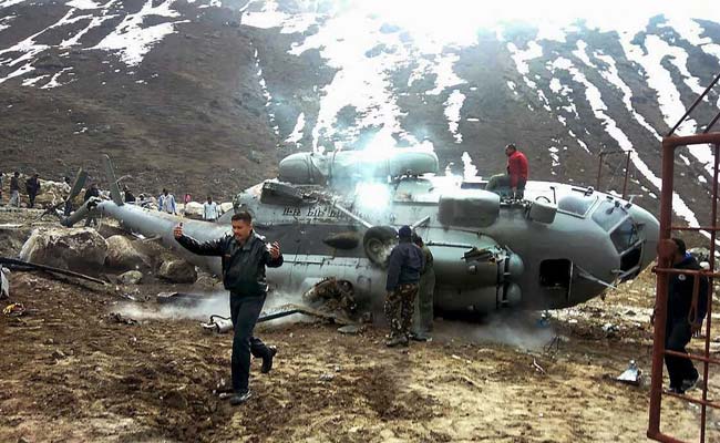 Air Force Helicopter Crashes While Landing Near Kedarnath Temple. Caught On Camera