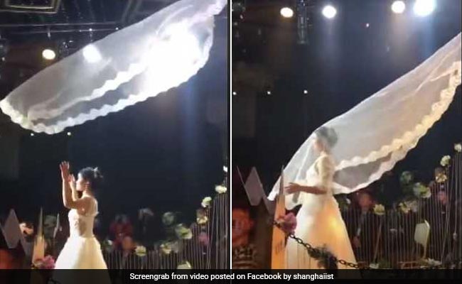 China's Latest Viral Trend Involves Flying Veils. Wedding Inspiration, Anyone?