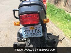 Wanted Felon Riding Bike With 'XFELON' License Plate Leads Cop On Pursuit