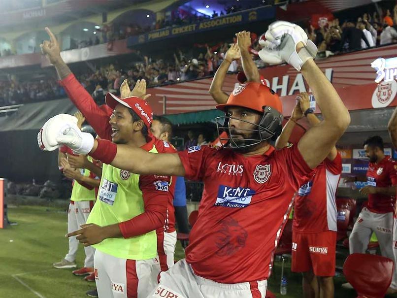 IPL 2018: Yuvraj Singh Celebrates Chris Gayle IPL 2018: Yuvraj Singh Celebrates Chris Gayle