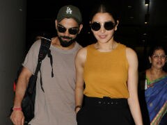 Anushka Sharma And Virat Kohli Return To Mumbai With Big Smiles