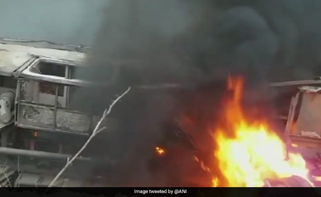 Bus Falls Into Roadside Pit, Catches Fire In Bihar