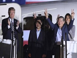 Donald Trump, Wife Melania Greet Three Americans Freed by North Korea Donald Trump, Wife Melania Greet Three Americans Freed by North Korea