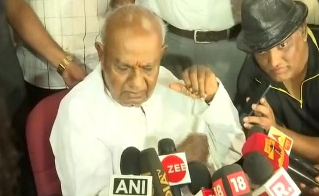 Deve Gowda Indicates JDS Would Go It Alone In Urban Local Body Election