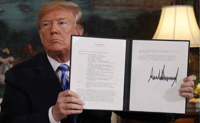 Trump Pulls United States Out Of Iran Nuclear Deal, Calling Pact 'An Embarrassment'