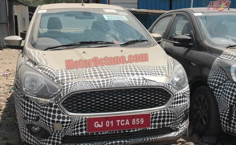 Ford Aspire Facelift's Cabin Uncovered In Latest Spy Image