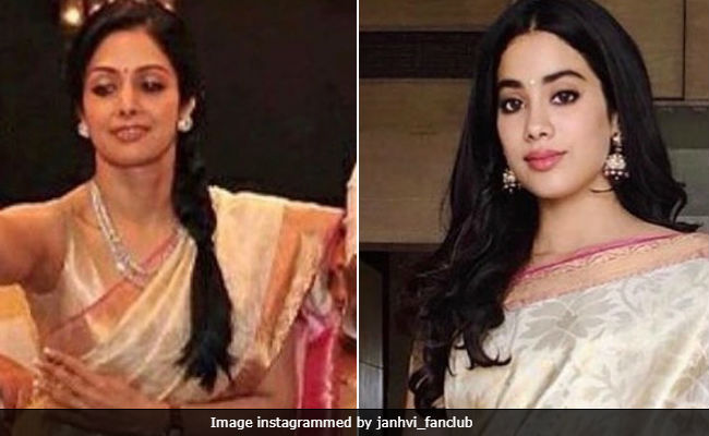 Janhvi Kapoor's National Awards <i>Saree</i> Was Worn By Sridevi At Ram Charan's Wedding