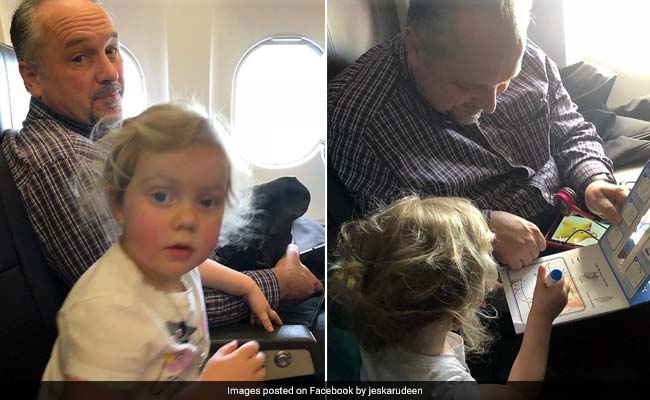 Man Comforts Panicking Children On Flight, Becomes Internet's New Hero