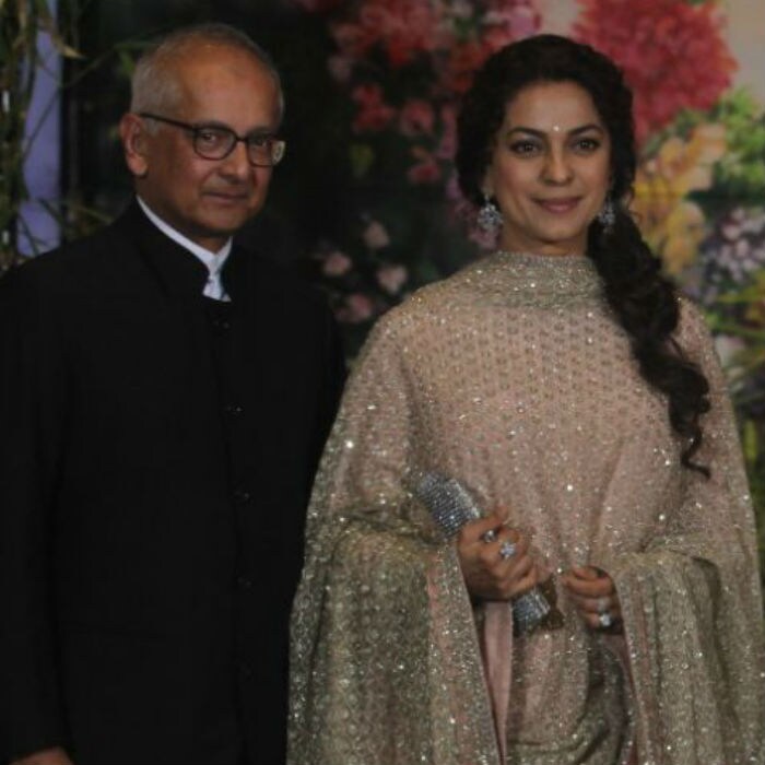 Sonam Kapoor And Anand Ahuja (In Sneakers) At Their Wedding Reception