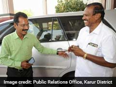 On Driver's Last Day Of Work, Tamil Nadu Collector Takes The Wheel