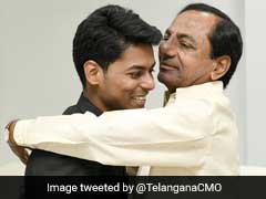 Telangana Chief Minister's Lunch With IAS Topper And His Parents