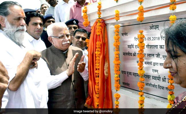 Haryana Government To Set Up '<i>Gaushalas</i>' In All Jails: Manohar Lal Khattar