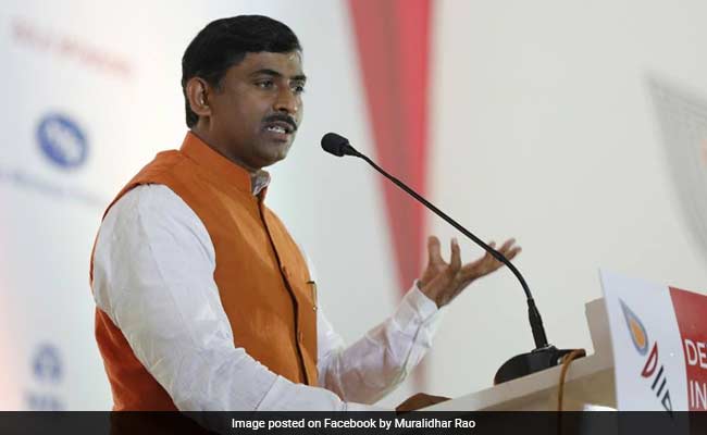BJP's Muralidhar Rao, 8 Others Charged For Fraud Of 2.17 Crore: Police