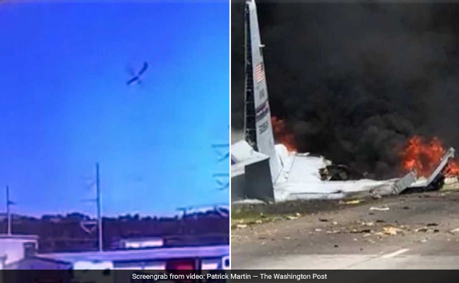 "C-130 Hercules Just Dropped Out Of Sky": Deadly Plane Crash Stuns Drivers