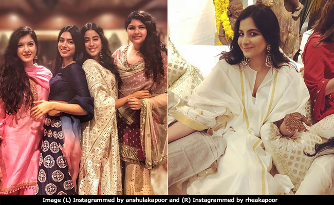 What Sonam Kapoor's Sisters Rhea, Janhvi, Khushi, Shanaya And Anshula Wore At The <i>Mehendi</i>